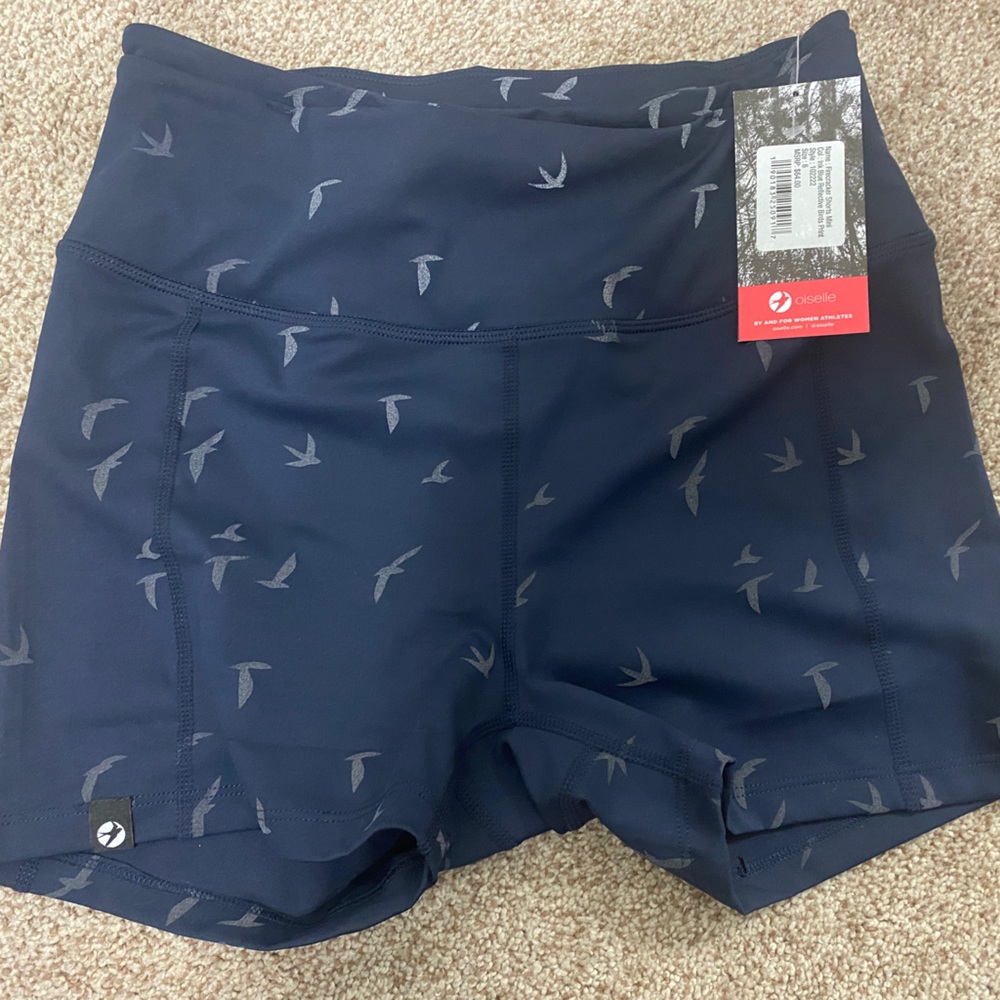 Oiselle Firecracker running Shorts Mini Size 6
